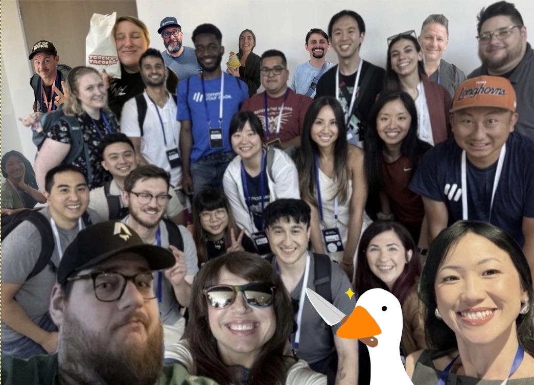 The LGT crew at Code Your Commit. I found my people.